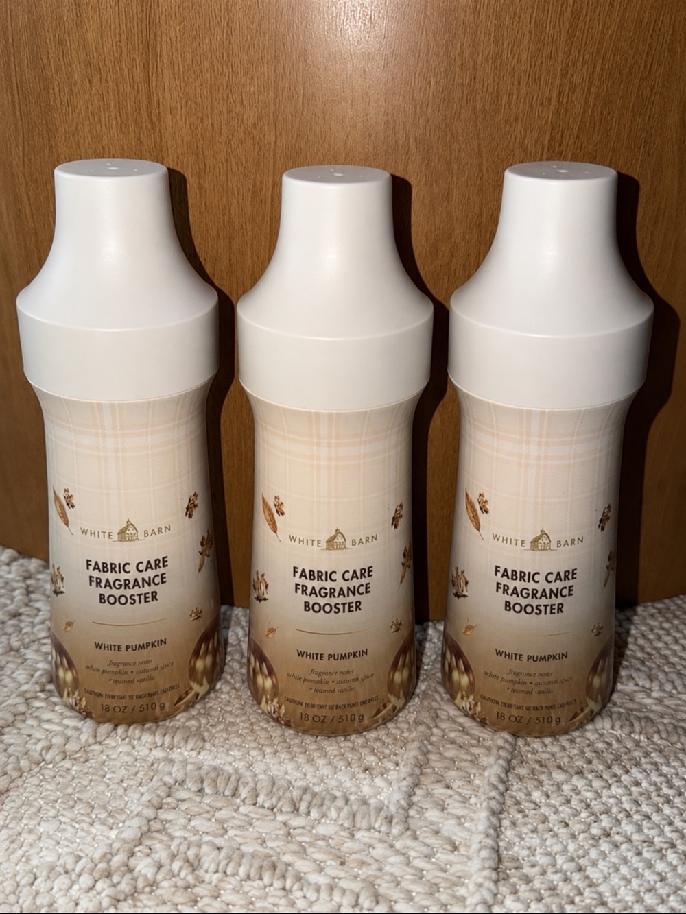 White Barn White Pumpkin Fabric Care Fragrance Booster (Set of 3)